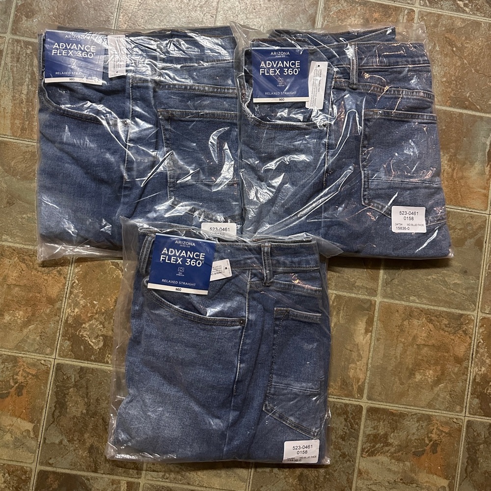 Arizona Mens Advance Flex 360 Relaxed Fit Jean